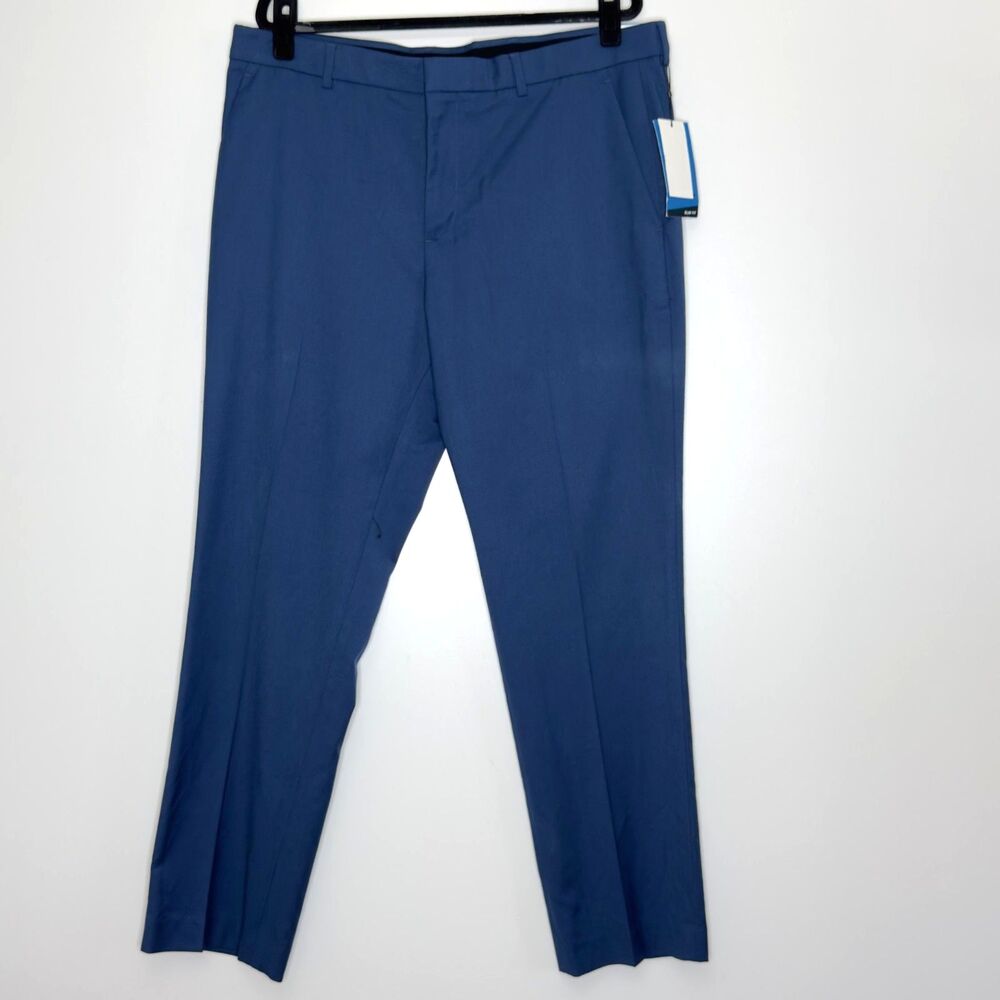 New Perry Ellis Portfolio Slim Fit Flex Gripper No Iron Pants Men's Size 36 x 30